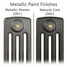 CI-NE-4-METALLIC-01-02 - Georgian 4 Column Cast Iron Radiator H360mm x W330mm CI-NE-4-METALLIC-01-02 - Georgian 4 Column Cast Iron Radiator H360mm x W330mm